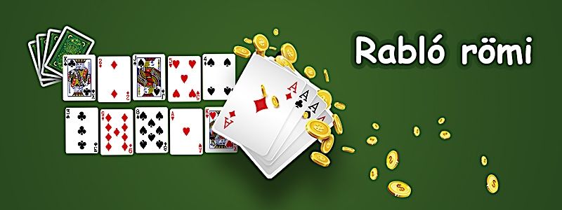 A Rabló romit két pakli francia kártyával, tehát összesen 2x52 lapra, legfeljebb hat dzsókerrel játszanak. Az osztás a bal oldalról jobbra, egyesével történik, minden játékos öt lapot kap, az osztó pedig az utolsó lapot. A maradék lapokat lefelé rakjuk az asztalra, és ezek alkotják a húzóhalmot. Az osztót minden körben balról jobbra változik. A körök általában egy-két osztásig tarthatnak.