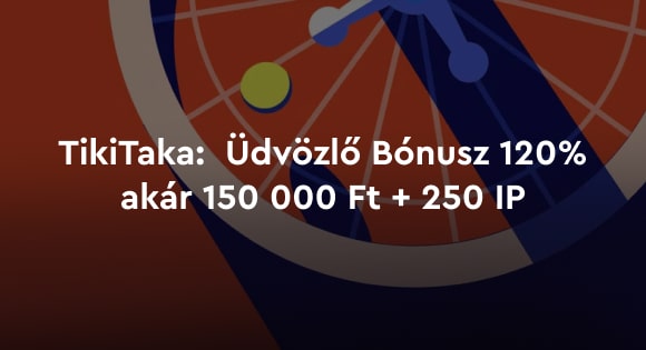 TikiTaka kaszinó bónusz