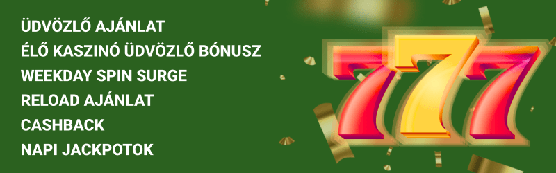 Hotslots Casino bónusztípusok