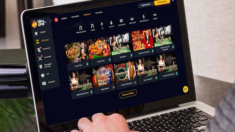 HellSpin online kaszinó élő játékok oldala