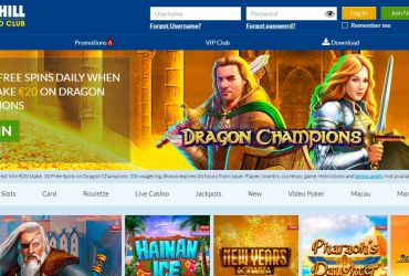 William Hill Kaszinó Nyerőgépei & Játékai
