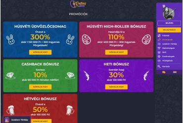 Rolling Slots kaszinó nyerőgépek listája