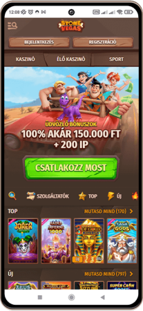 Ha a Stonevegas kaszinóban regisztrálsz, élvezheted a  <strong>akár 150.000 Ft</strong>  értékű előnyöket, melyhez  <strong>200 ingyenes pörgetés és 1 Bonus Crab</strong>  is jár. A bónuszpénz és ingyenes pörgetések aktiválásához legalább 6.000 Ft-ot kell befizetned, mielőtt aktiválnád a promóciót a profilod \