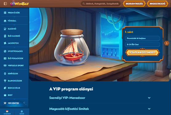 Winbay Kaszinó VIP