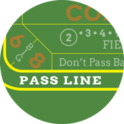 Pass line bet - online craps