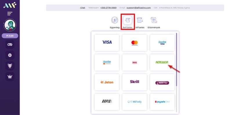 Neteller útmutató: hogyan lehet Neteller-rel befizetni egy kaszinóba? - 5 lépés