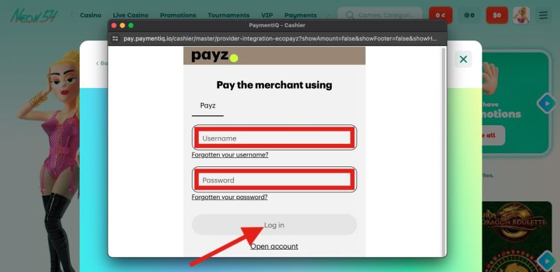 <strong>2. lépés</strong> – Nyisd meg a Pénztárca (Wallet) fület a Fiókom (My Account) menüben.