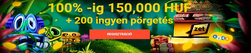 Üdvözlő bónusz ingyenes pörgetésekkel.